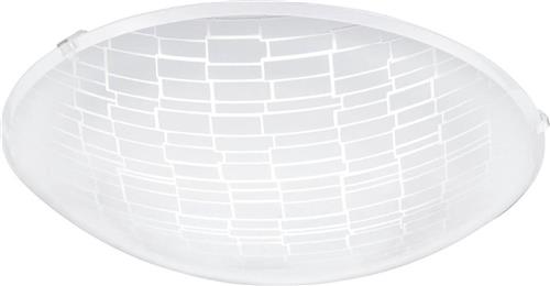 EGLO Malva 1 - Wand/Plafondlamp - 1 Lichts - Wit, Helder