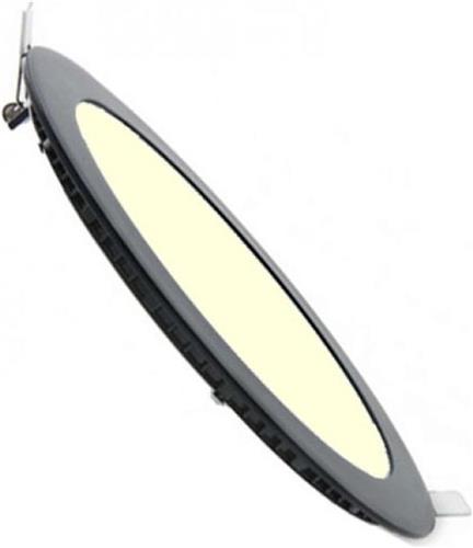 LED Downlight Slim - Inbouw Rond 3W - Dimbaar - Zeer Warm Wit 2700K - Mat Zwart Aluminium - Ø83mm