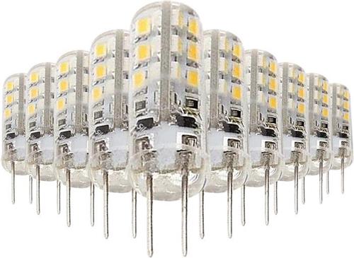 Ledlamp G4 2W 12V SMD2835 24LED 360 ° (10 stuks) - Koel wit licht - Overig - Pack de 10 - Wit Froid 6000K - 8000K - SILUMEN