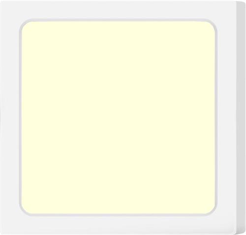 LED Downlight Pro - Aigi Trinko - Opbouw Vierkant 18W - Warm Wit 3000K - Mat Wit - Kunststof
