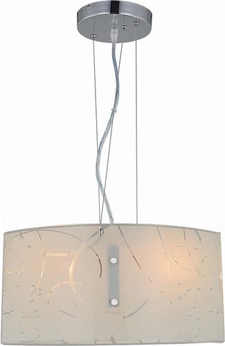 LED Hanglamp - Hangverlichting - Trion Spirilo - E27 Fitting - Rechthoek - Mat Wit - Aluminium