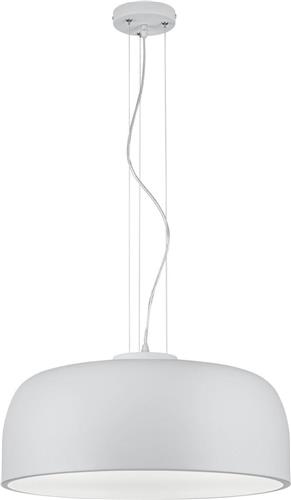 LED Hanglamp - Trion Barnon - E27 Fitting - 4-lichts - Rond - Mat Wit Aluminium