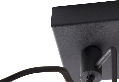 QAZQA suplux - Industriele Plafondspot | Spotje | Opbouwspot - 3 lichts - L 36 cm - Zwart - Industrieel - Woonkamer | Slaapkamer | Keuken