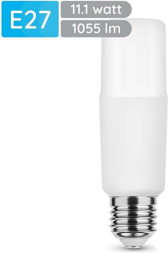 Modee E27 LED Lamp 11.1W - 1055lm - 4000K - Neutraal Wit - LED Stick Lamp T44 - Vervangt 75W Halogeen Gloeilamp