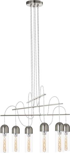 EGLO Zacharo Hanglamp - E27 - Staal;Glas - Grijs