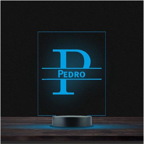 Led Lamp Met Naam - RGB 7 Kleuren - Pedro