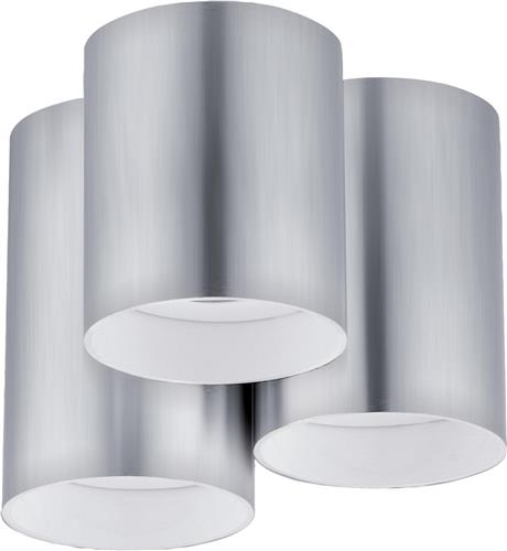 EGLO Lasana - Plafonnière - 3 Lichts - LED - Ø220mm. - Geanodiseerd Aluminium