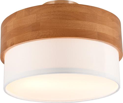 LED Plafondlamp - Plafondverlichting - Trion Sella - E14 Fitting - 2-lichts - Rond - Mat Nikkel/Wit - Aluminium