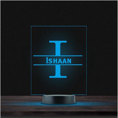Led Lamp Met Naam - RGB 7 Kleuren - Ishaan
