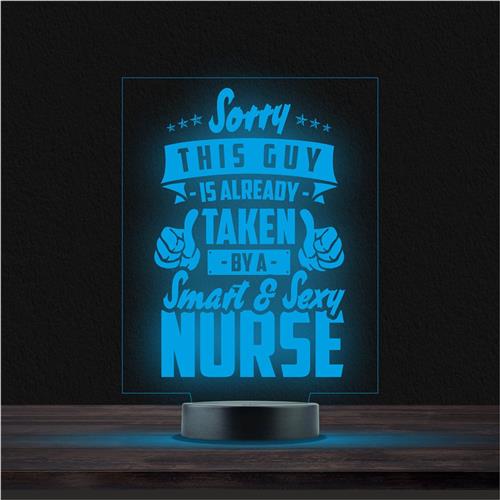 Hakmes Met Gravering - RVS - Sorry This Guy Is Already Taken