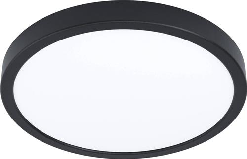 EGLO Fueva 5 Opbouwlamp - LED - Ø 28,5 cm - Zwart/Wit - Bewegingssensor