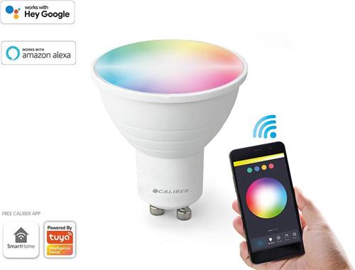 Slimme Verlichting GU10 - Smart LED - Slimme Lamp - 5 Watt - RGB+CCT - Aanpasbare Kleur - Dimbaar (HBT-GU10)