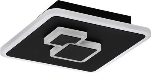 EGLO Cadegal Plafonnière - LED - 20 cm - Zwart