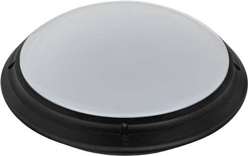 LED Plafondlamp - Badkamerlamp - Aquin - Waterdicht IP65 - E27 Fitting - Opbouw - Rond - Zwart