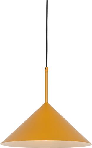QAZQA triangolo - Design Hanglamp - 1 lichts - Ø 35 cm - Geel - Woonkamer | Slaapkamer | Keuken