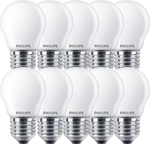 Philips Classic LEDLuster P45 E27 4.3W 2700K 470lm 230V - Warm Wit - Per doos á 10 stuks