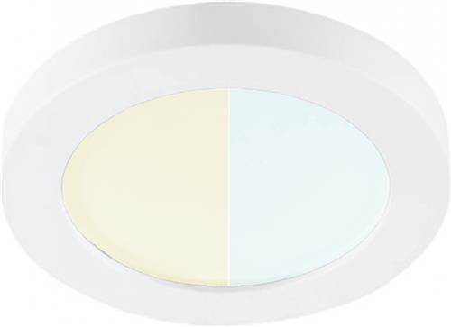 IP44 Inbouwspot Sanna met Philips HUE White Ambiance - spot - Wit - rond - voor badkamer / overkapping / buiten - IP44 - GU10 - Buitendiameter: 80MM - boorgat: 60-73MM - min. Inbouwdiepte: 60MM