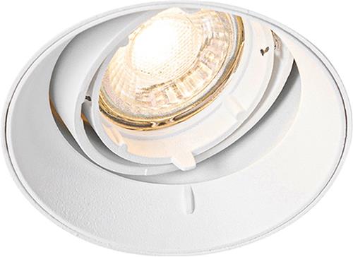 QAZQA oneon trimless 50 - Moderne Inbouwspot - 1 lichts - L 16.8 cm - Wit - Woonkamer | Slaapkamer | Keuken
