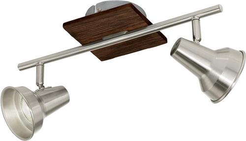 EGLO Filipina - Spot - 2 Lichts - Bruin, Nikkel-Mat