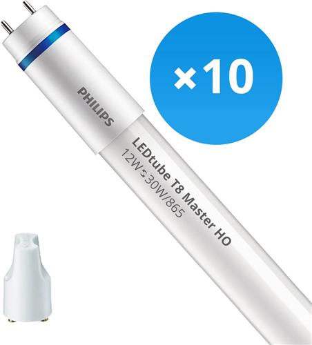 Voordeelpak 10x Philips LED Buis T8 MASTER (EM/Mains) High Output 12W 1575lm - 865 Daglicht | 90cm - Vervangt 30W