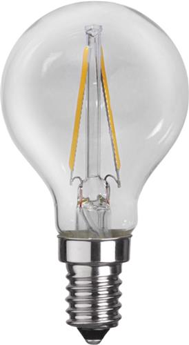 Kogellamp - E14 - 2W - Extra Warm Wit - 2700K - Filament - Helder