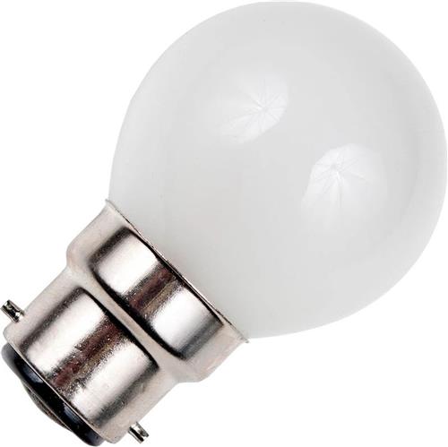 Schiefer Ba22d Kogel Gloeilamp | 25W 2700K 220lm 12V Mat | Dimbaar