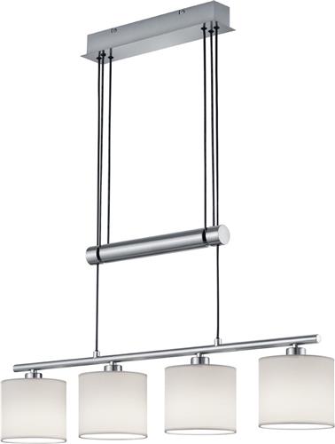 LED Hanglamp - Torna Gorino - E14 Fitting - 4-lichts - Rechthoek - Mat Wit - Aluminium