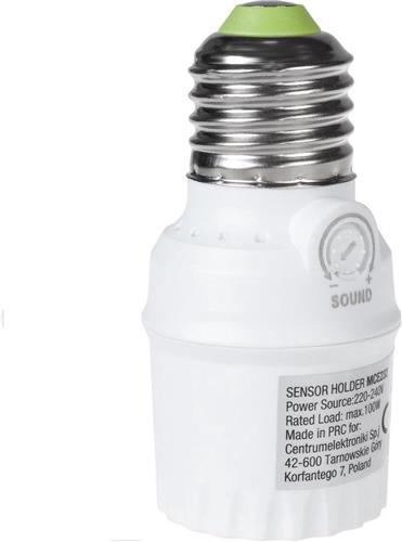 Lamphouder - Met geluidssensor - E27 fitting - 100W