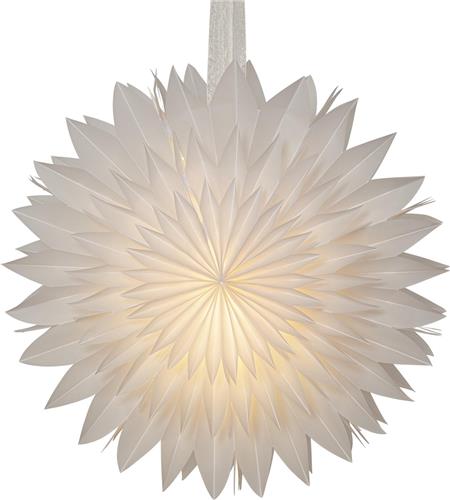 Star Trading papieren ster Dis, wit, 3-laags, kerstdecoratie, 50 cm