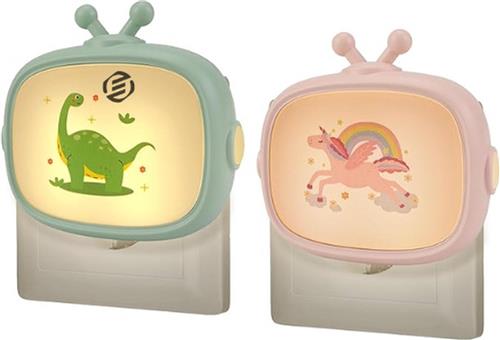 Equivera Nachtlampje Baby - Kinder Nachtlampje - Bedlampje - Slaaphulp Kinderen - Babykamer lampje - Kinderkamer Lampje