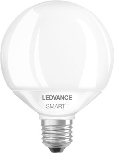 LEDVANCE SMART LED-lamp met wifi-technologie, socket E27, dimbaar, lichte kleur veranderlijk (27-65-K), globe vorm, mat, vervanging voor conventionele 1-W gloeilampen, controleerbaar met Alexa, Google & app