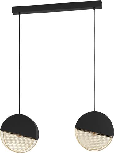 EGLO Mumbles Hanglamp - E27 - 86 cm - Zwart/Goud