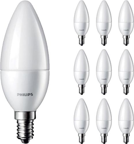 Voordeelpak 10x Philips Corepro LEDcandle E14 B35 5W 827 Mat - Vervangt 40W