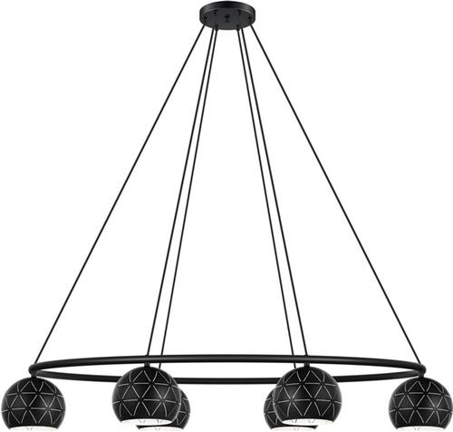 EGLO Cantallops Hanglamp - E14 - 115 cm - Zwart;Wit
