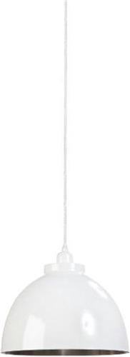 Hanglamp Ø30x26 cm KYLIE wit-mat nikkel