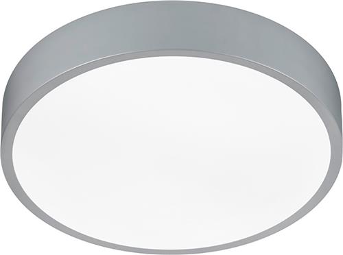 LED Plafondlamp - Plafondverlichting - Trion Wilson - 28W - Aanpasbare Kleur - Dimbaar - Rond - Mat Titaan - Aluminium