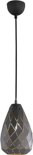 LED Hanglamp - Trion Uno - E27 Fitting - 1-lichts - Rond - Mat Antraciet - Aluminium