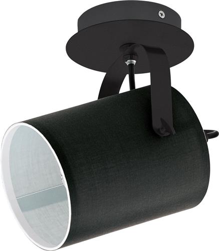 EGLO Villabate Spot - 1 lichts - Ø12 cm - E27 - Zwart