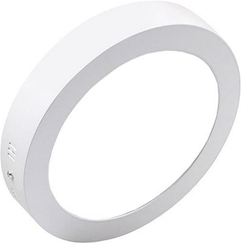 LED Downlight - Opbouw Rond 12W - Helder/Koud Wit 6400K - Mat Wit Aluminium - Ø170mm