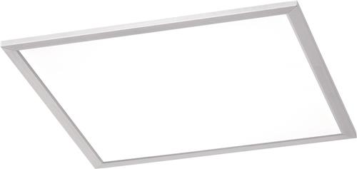 LED Plafondlamp - Plafondverlichting - Trion Povino - 26W - Warm Wit 3000K - Dimbaar - Vierkant - Mat Nikkel - Aluminium