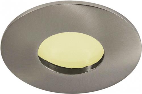 IP44 Inbouwspot Pia met Philips HUE White - inbouwspot - Nikkel / mat - rond - voor badkamer / overkapping / buiten - IP44 - GU10 - Buitendiameter: 85MM - boorgat: 70-76MM - min. Inbouwdiepte: 90MM