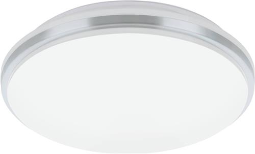 EGLO Pinetto Plafonnière - LED - Staal;Kunststof - Wit;Chroom