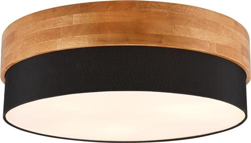 LED Plafondlamp - Plafondverlichting - Trion Sella - E14 Fitting - 3-lichts - Rond - Mat Nikkel/Zwart - Aluminium