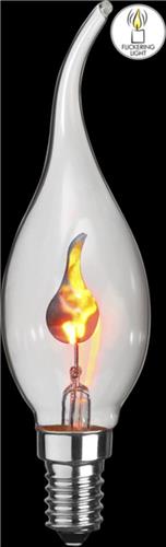 Kaarslamp - E14 - 3W - Super Warm Wit <2200K - Filament - Helder