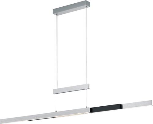 LED Hanglamp - Torna Trojan Up and Down - 45W - Aanpasbare Kleur - Rechthoek - Geborsteld Zilver - Aluminium