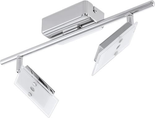 EGLO Ervas - Spot - 2 Lichts - LED - Chroom - Wit, Helder