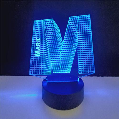 3D LED Lamp - Letter Met Naam - Mark