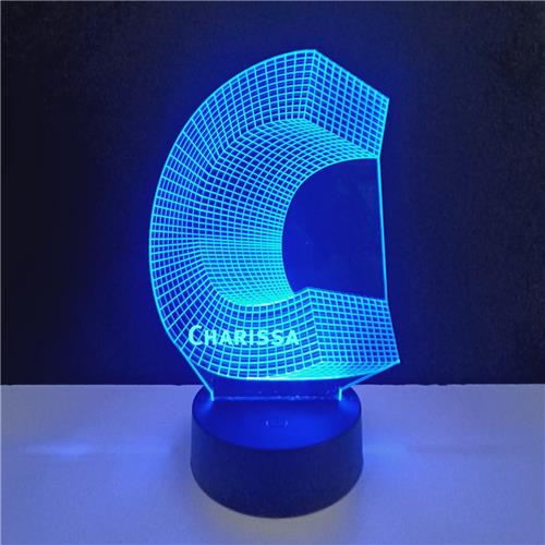 3D LED Lamp - Letter Met Naam - Charissa