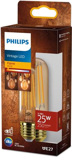 Philips Filamentlamp amber 25W T32 E27
