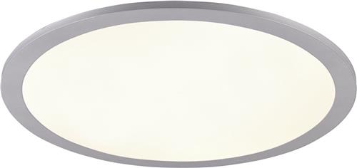 LED Plafondlamp - Plafondverlichting - Trion Tiberon - 20W - Natuurlijk Wit 4000K - Rond - Mat Titaan - Kunststof